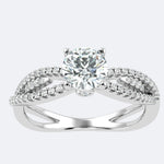 Streaks Solitaire Ring